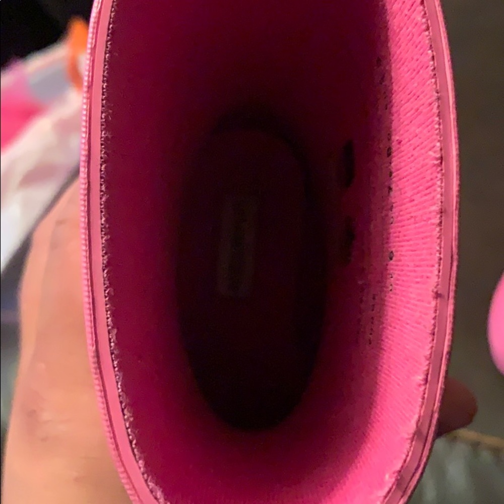 Pink toddler Hunter Rain Boots size US 7/UK6